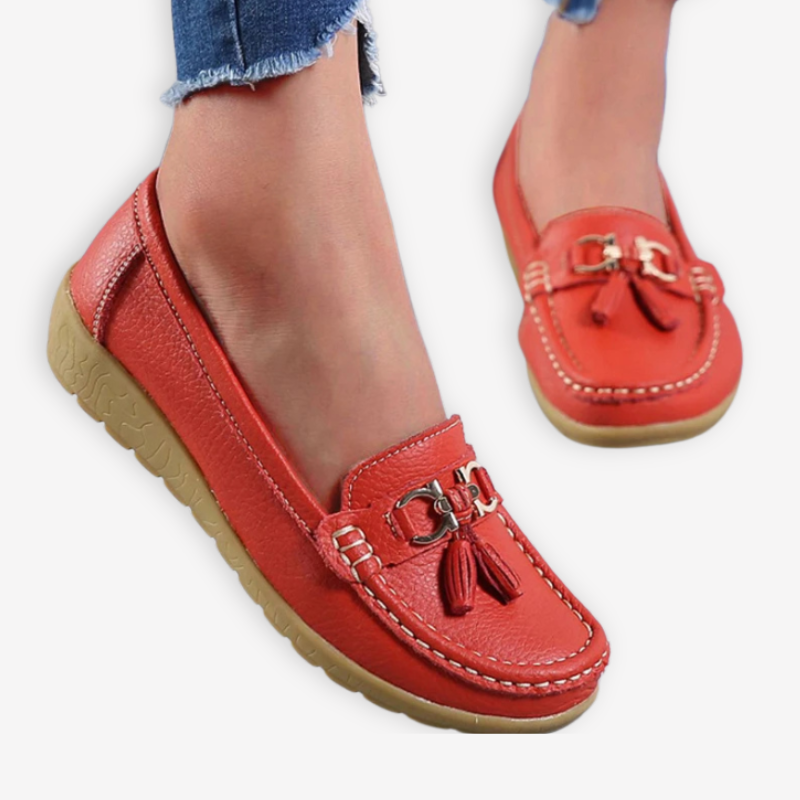 Mocassin Femme <br> Pompon
