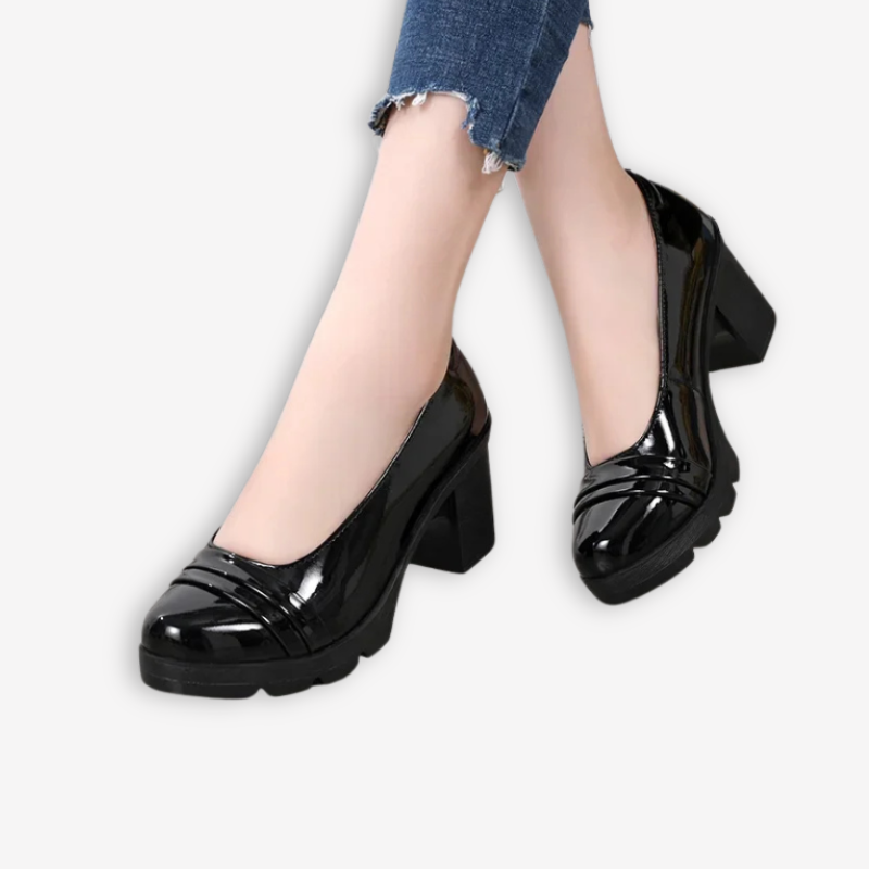Mocassin Femme <br> Cuir Vernis