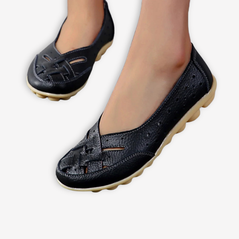 Mocassin Femme <br> Tressé