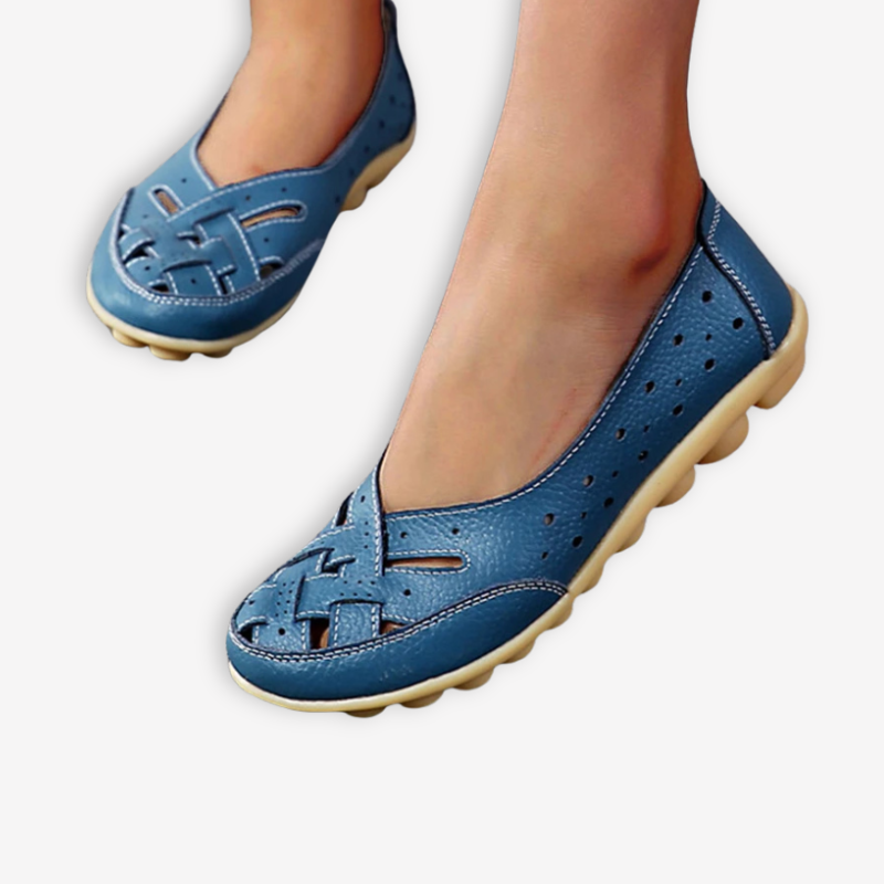Mocassin Femme <br> Tressé