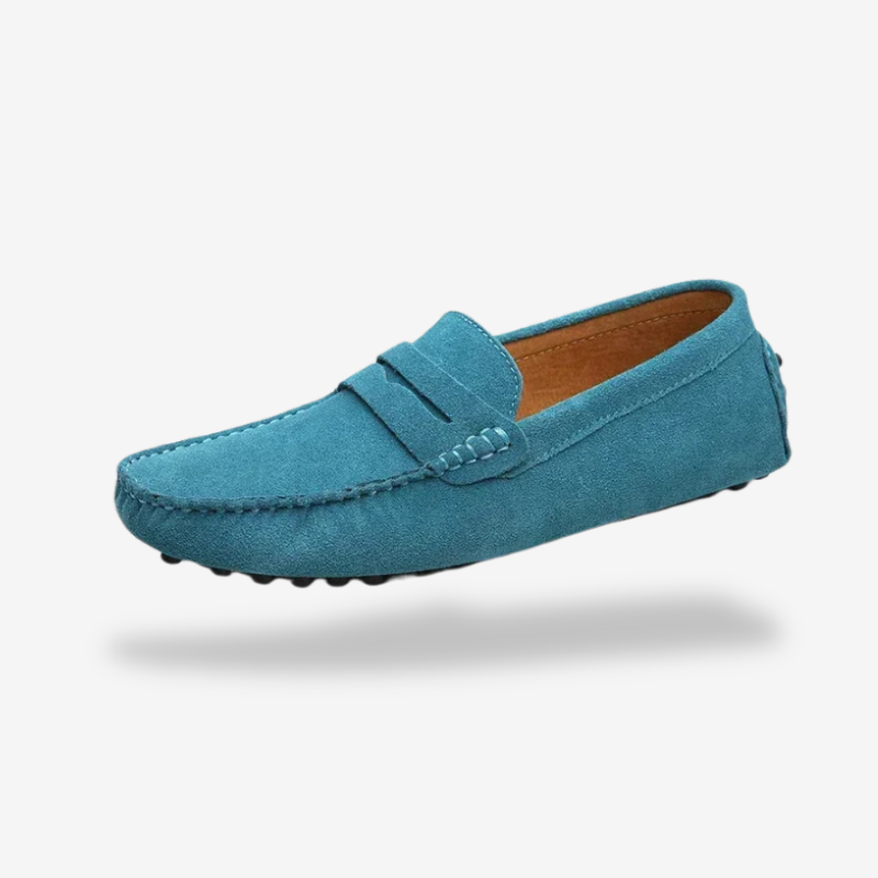 Mocassin Femme <br> Bleu Ciel
