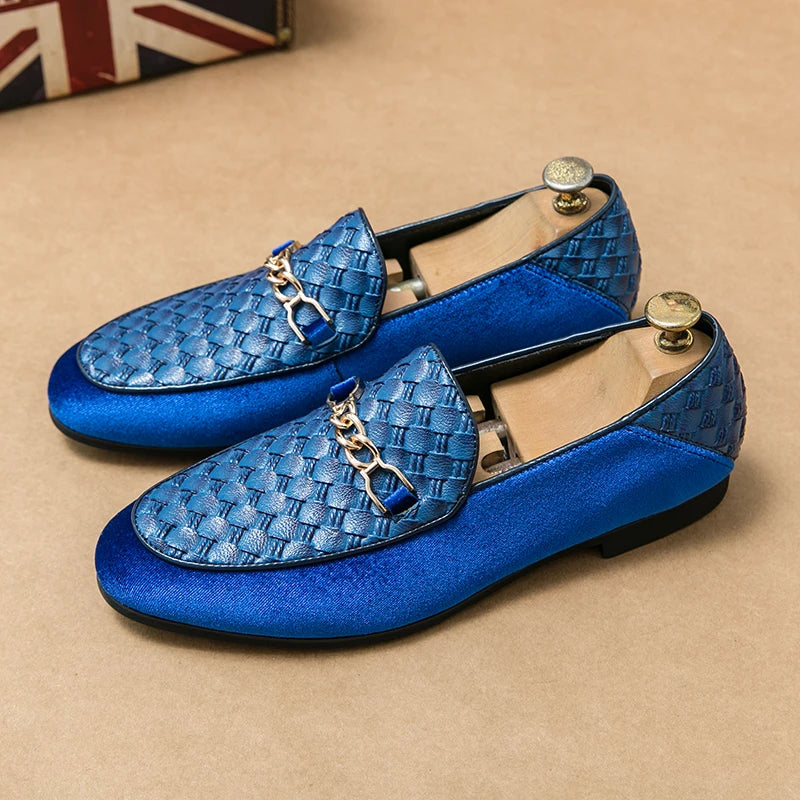 Mocassin Homme <br> Cuir Tressé