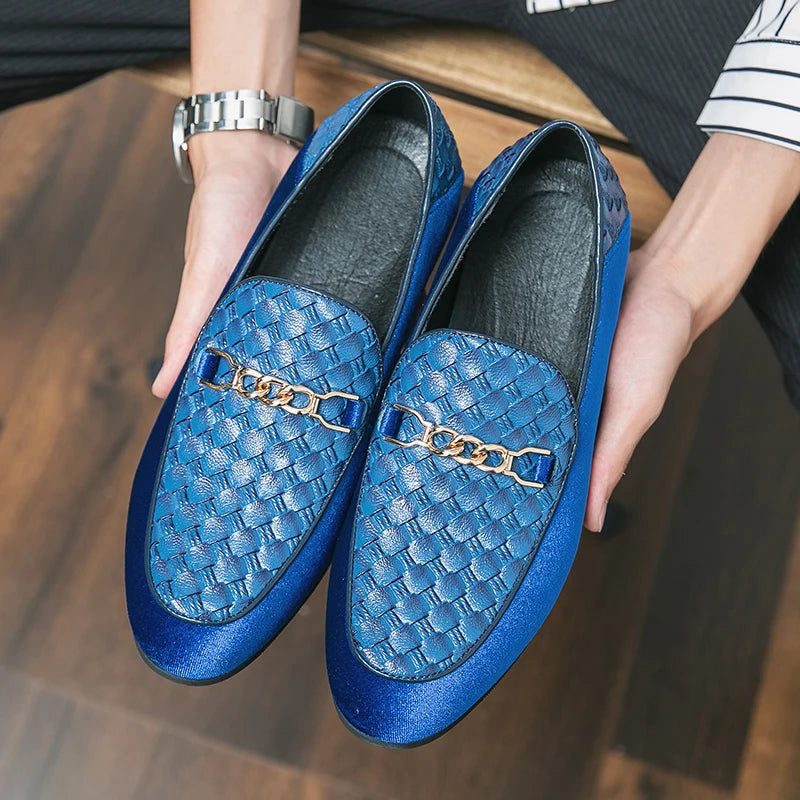 Mocassin Homme <br> Cuir Tressé