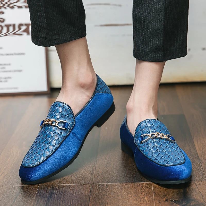 Mocassin Homme <br> Cuir Tressé