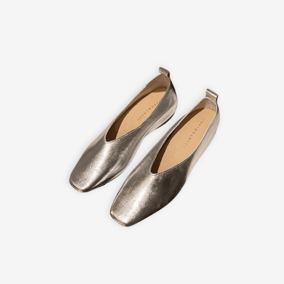 Mocassin Argenté Femme | L'Empreinte du Cuir