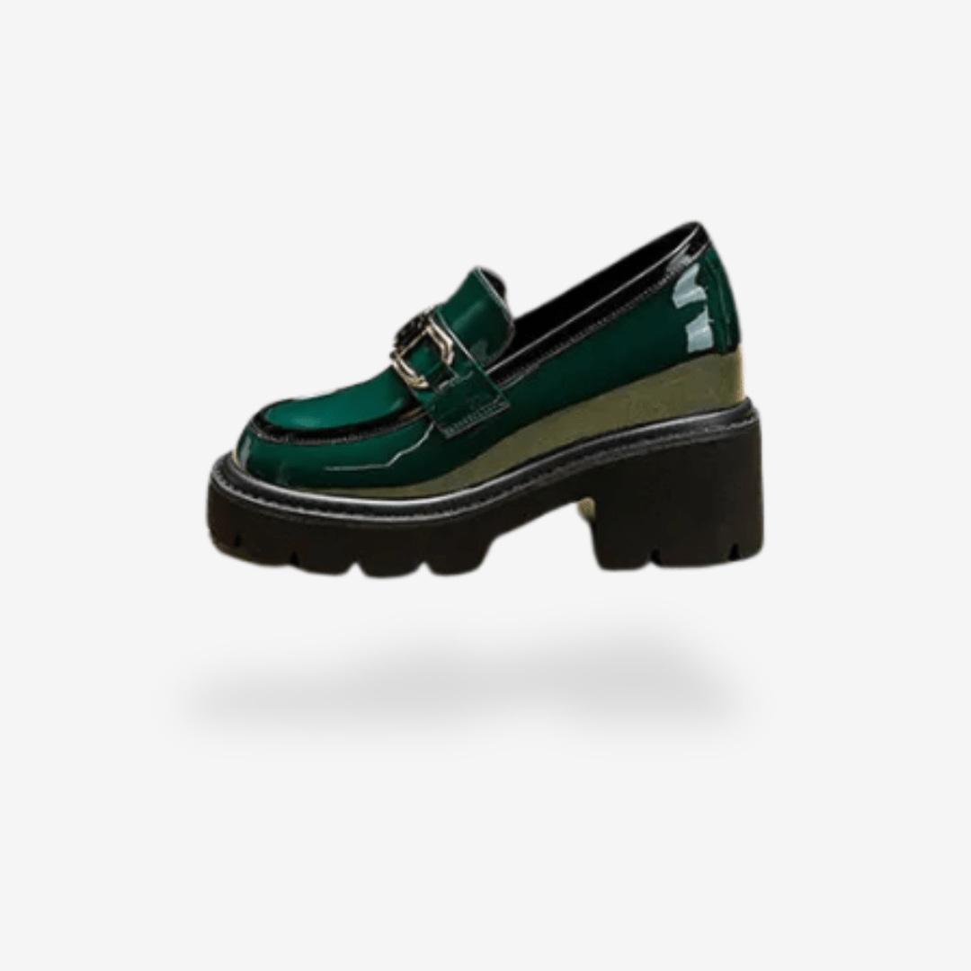Mocassin Femme Vert | L'Empreinte du Cuir