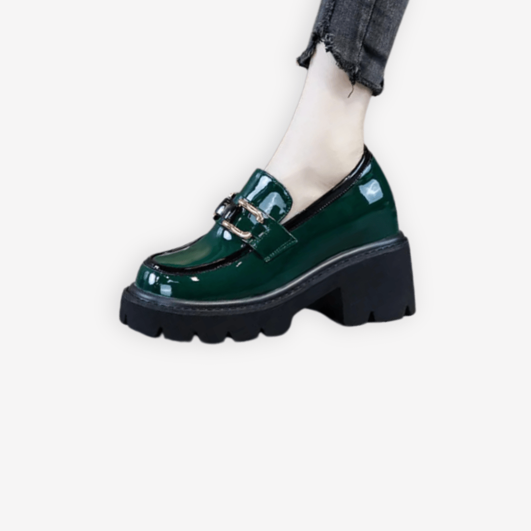 Mocassin Femme Vert | L'Empreinte du Cuir