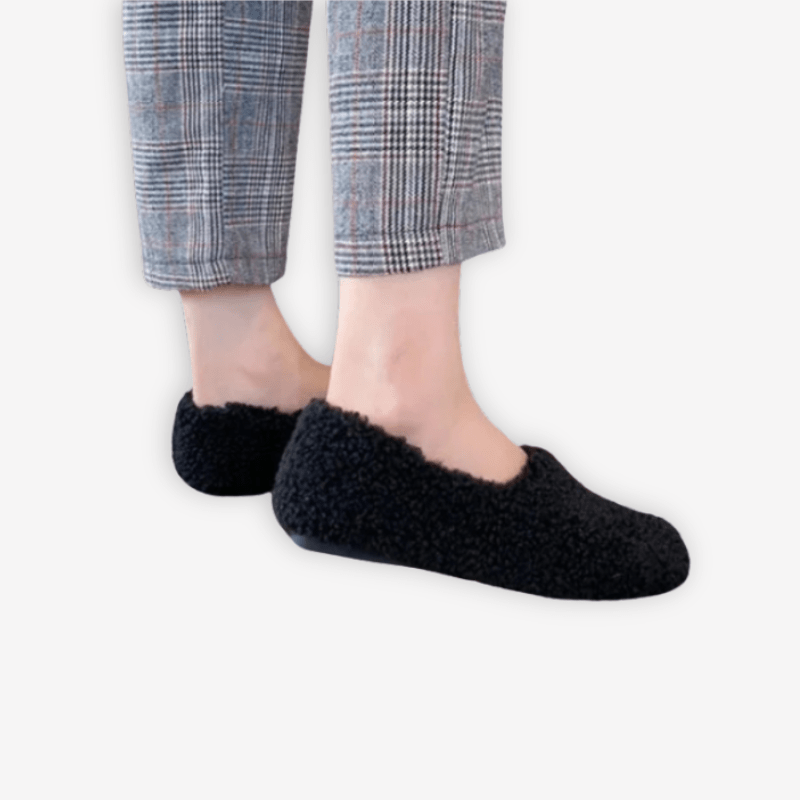 Mocassin Fourrure Femme