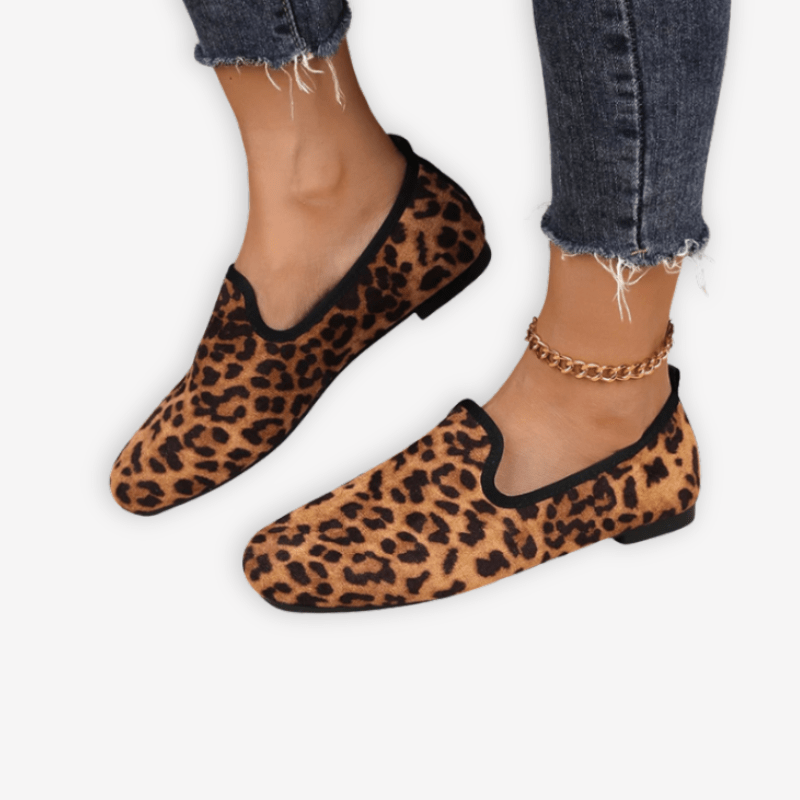 Mocassin Léopard Femme
