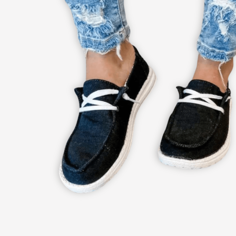 Mocassin Toile Femme