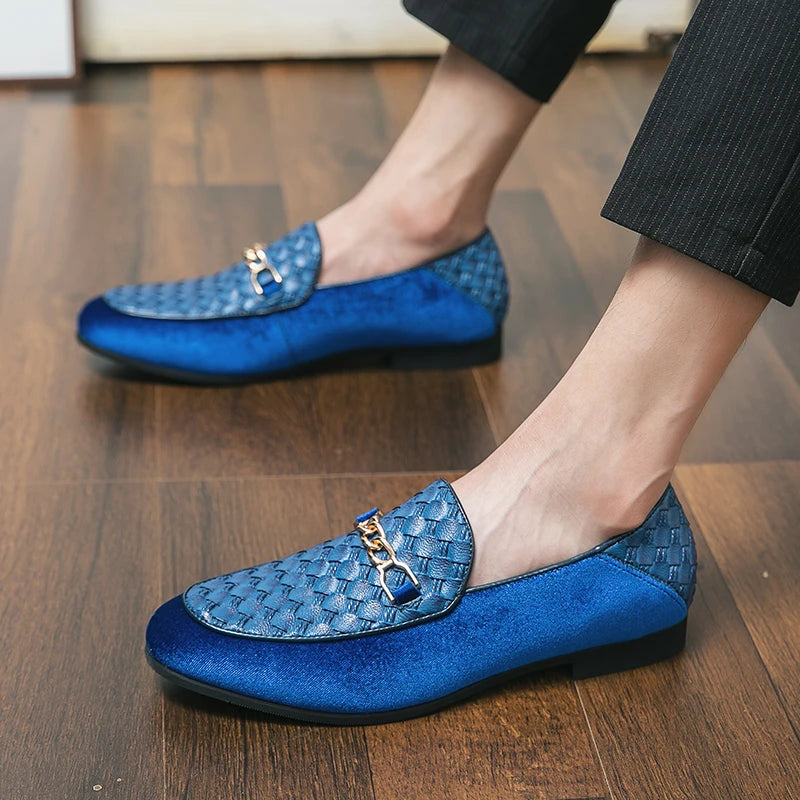 Mocassin Homme <br> Cuir Tressé