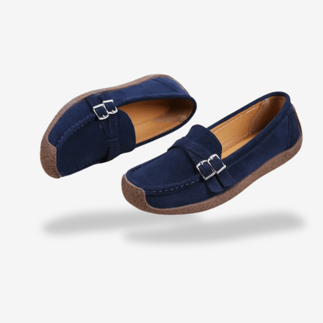 Mocassin Bleu Femme | L'Empreinte du Cuir