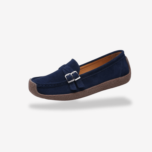Mocassin Bleu Femme | L'Empreinte du Cuir