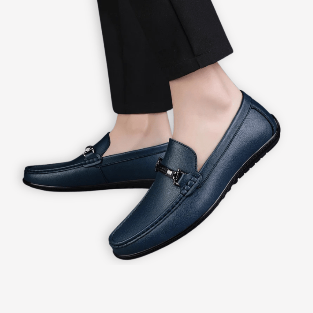 Mocassin Bleu Homme | L'Empreinte du Cuir