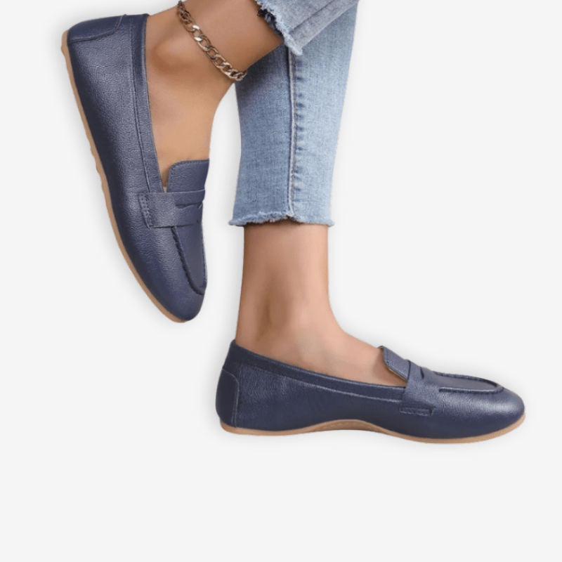 Mocassin Femme Marine | L'Empreinte du Cuir