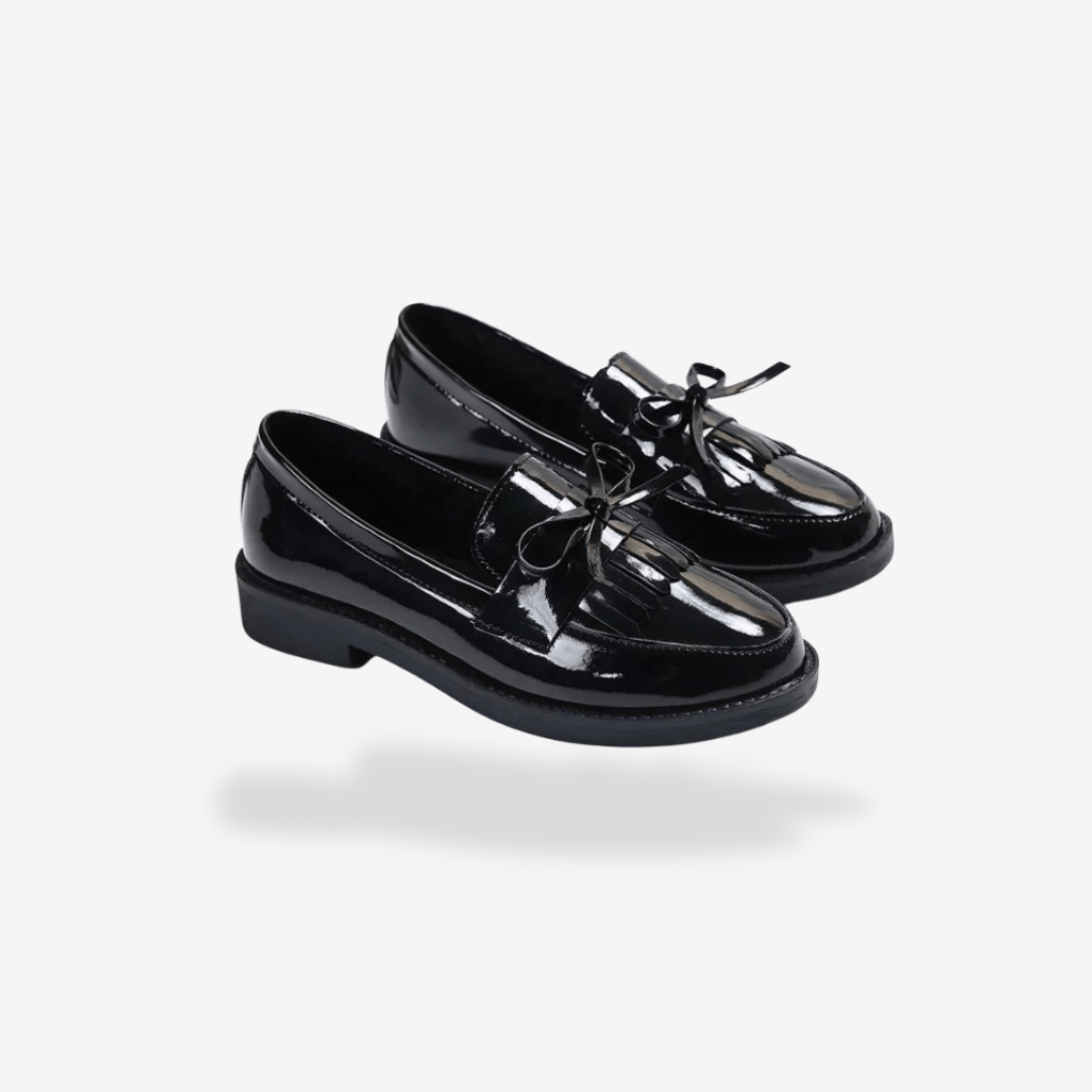 Mocassin Femme Verni Noir | L'Empreinte du Cuir