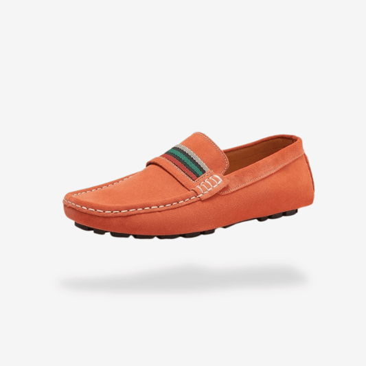 Mocassin Orange Femme | L'Empreinte du Cuir