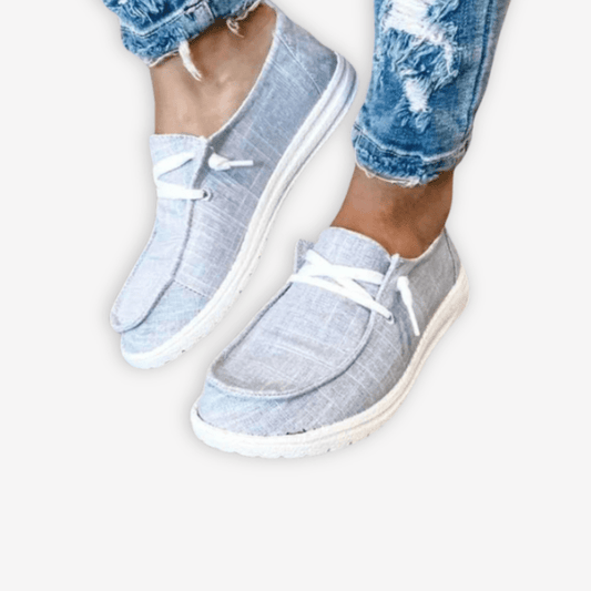 Mocassin Toile Femme